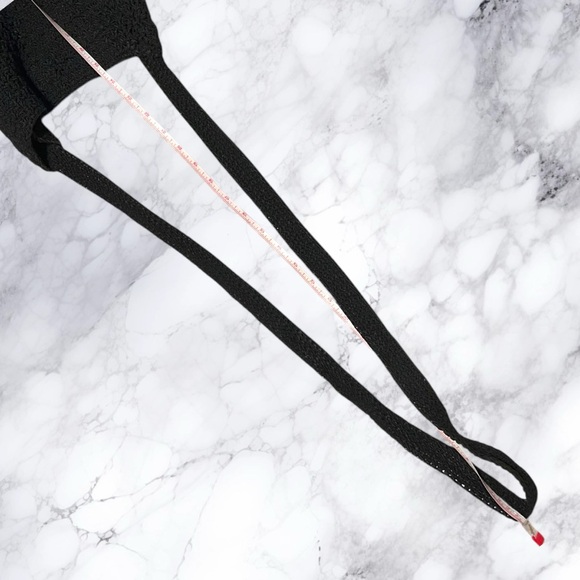 Crochet Hobo Purse Crossbody Sling Black Knit Roomy - Picture 5 of 6